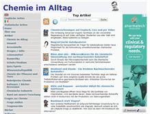 Tablet Screenshot of chemie-im-alltag.de